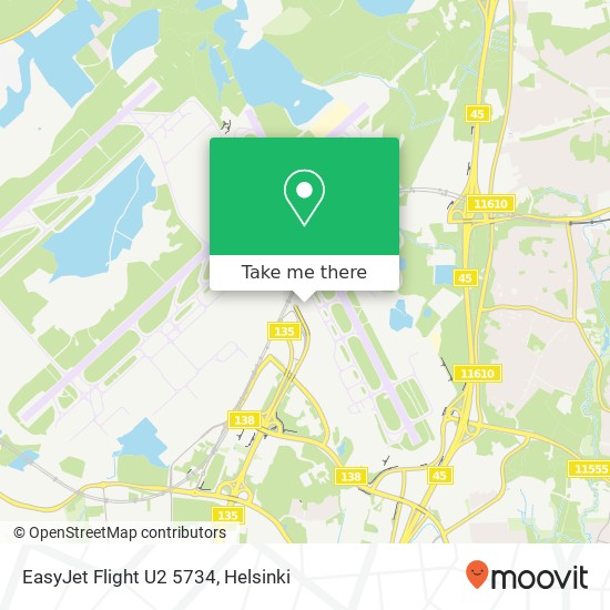 EasyJet Flight U2 5734 map