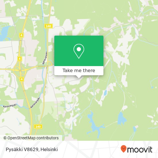 Pysäkki V8629 map