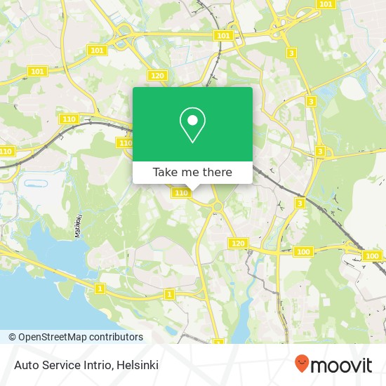 Auto Service Intrio map