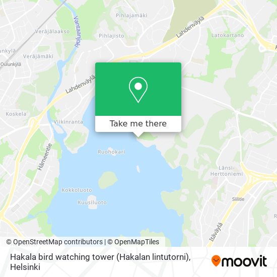 Hakala bird watching tower (Hakalan lintutorni) map