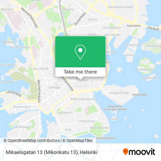 Mikaelsgatan 13 (Mikonkatu 13) map