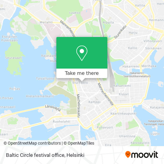 Baltic Circle festival office map
