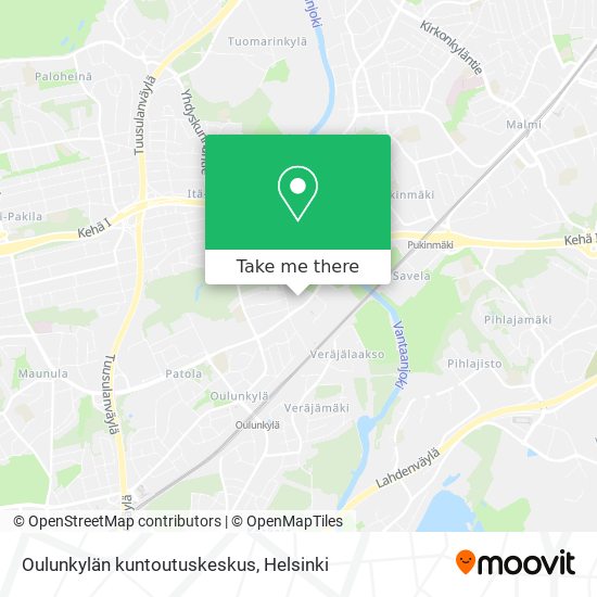 Oulunkylän kuntoutuskeskus map