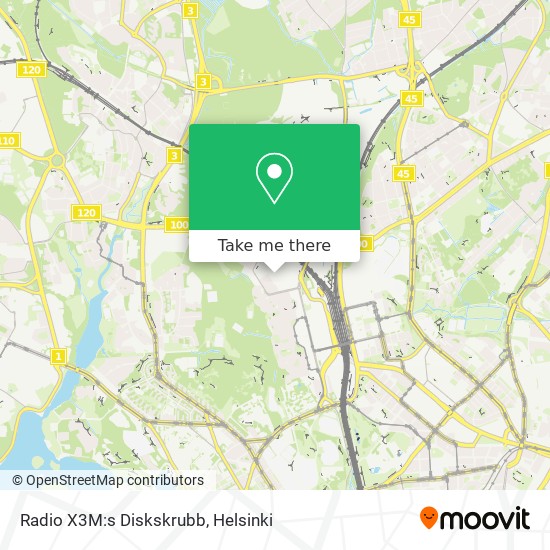 Radio X3M:s Diskskrubb map