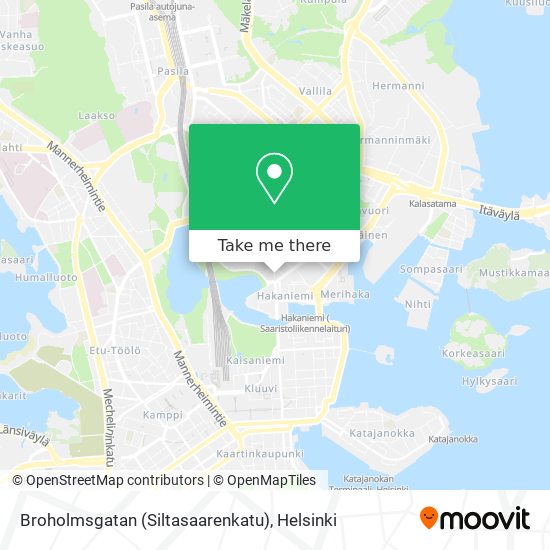 Broholmsgatan (Siltasaarenkatu) map