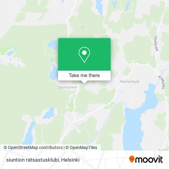 siuntion ratsastusklubi map