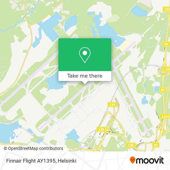 Finnair Flight AY1395 map