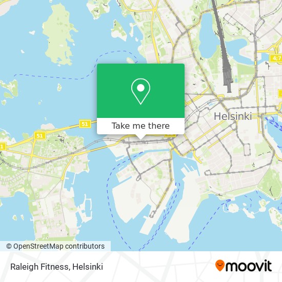 Raleigh Fitness map