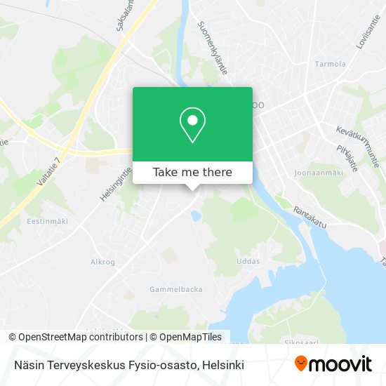 Näsin Terveyskeskus Fysio-osasto map