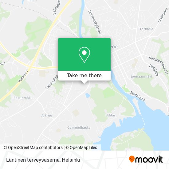 Läntinen terveysasema map
