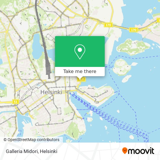 Galleria Midori map