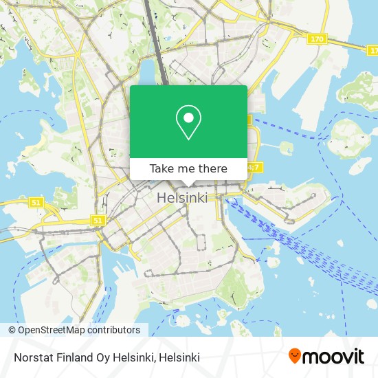 Norstat Finland Oy Helsinki map