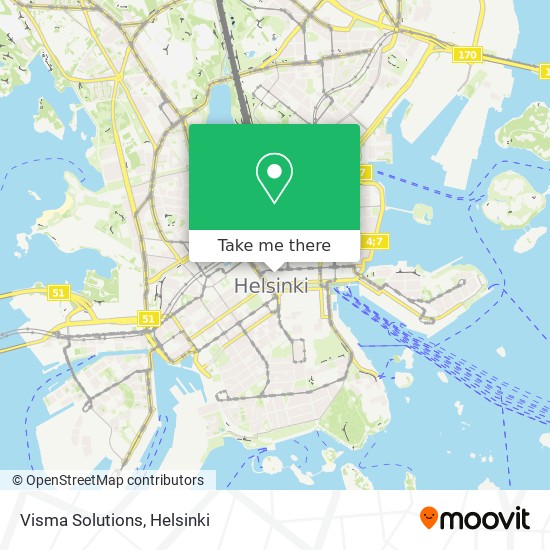 Visma Solutions map