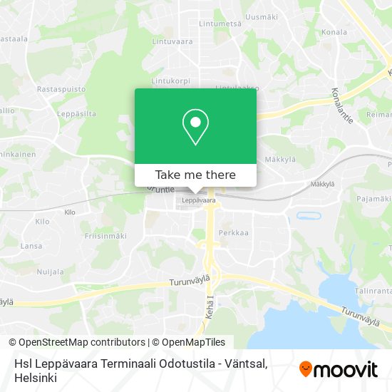 Hsl Leppävaara Terminaali Odotustila - Väntsal map