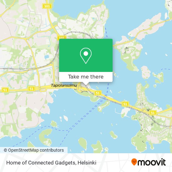 Home of Connected Gadgets map