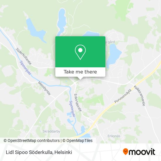 Lidl Sipoo Söderkulla map