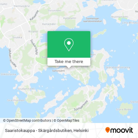 Saaristokauppa - Skärgårdsbutiken map
