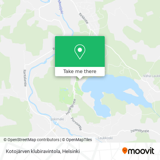 Kotojärven klubiravintola map