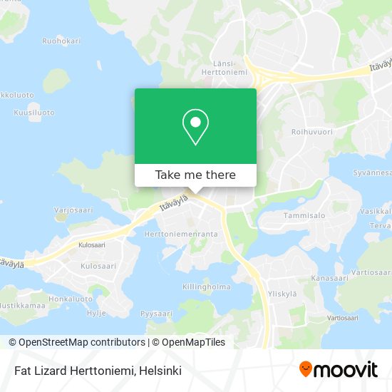 Fat Lizard Herttoniemi map