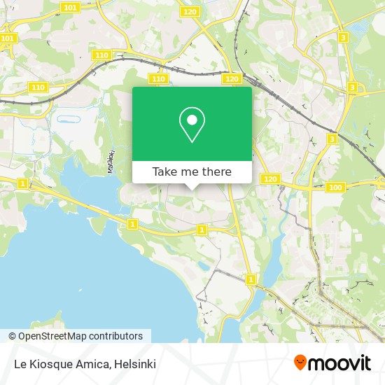 Le Kiosque Amica map