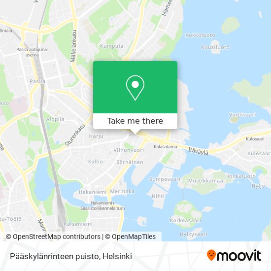 Pääskylänrinteen puisto map