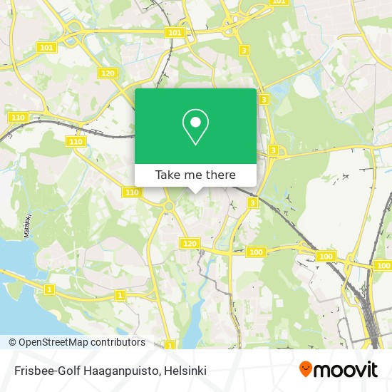 Frisbee-Golf  Haaganpuisto map