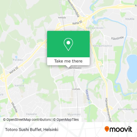 Totoro Sushi Buffet map