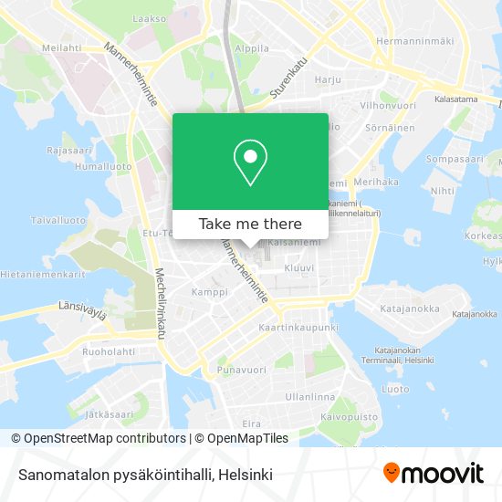 Sanomatalon pysäköintihalli map