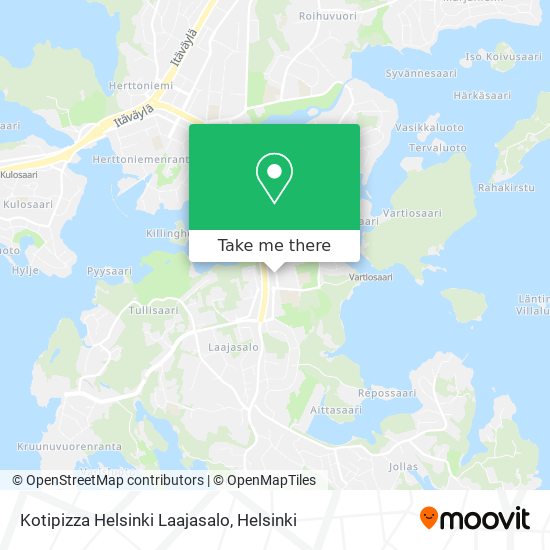 Kotipizza Helsinki Laajasalo map