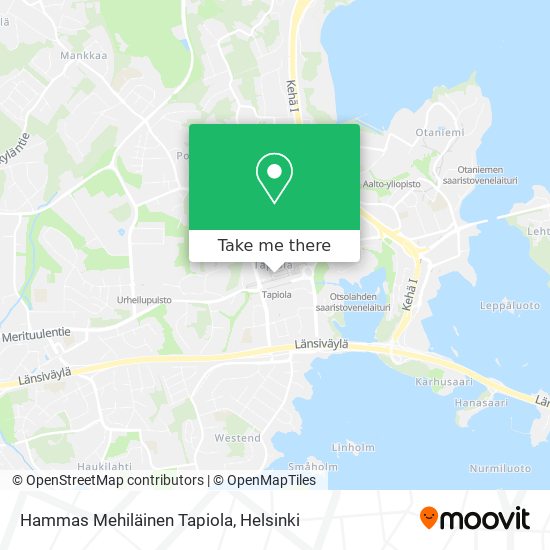 Hammas Mehiläinen Tapiola map