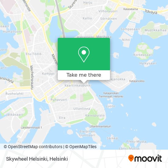 Skywheel Helsinki map