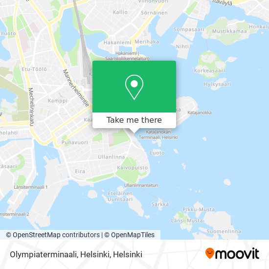 Olympiaterminaali, Helsinki map