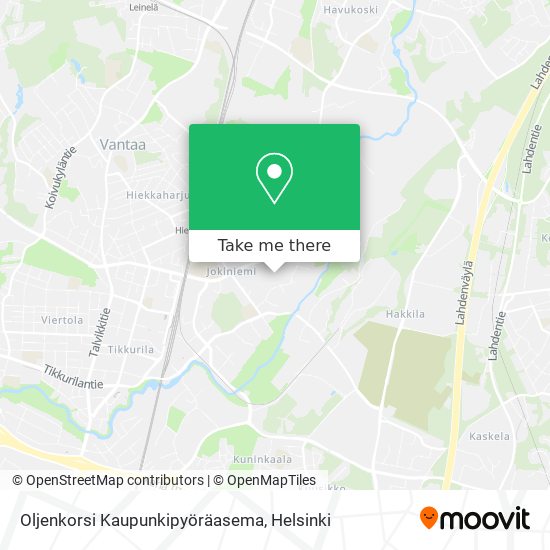 Oljenkorsi Kaupunkipyöräasema map
