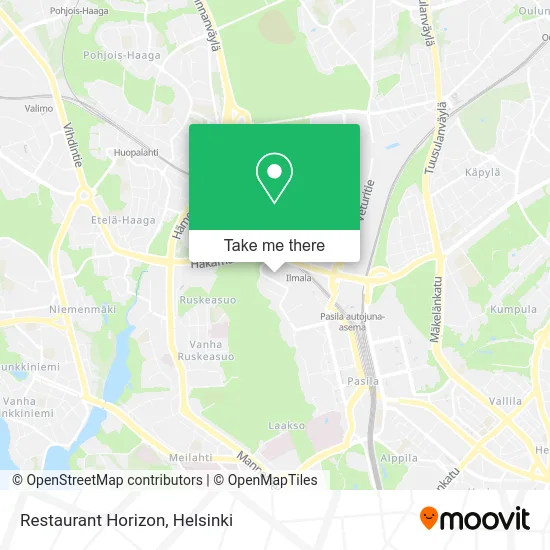 Restaurant Horizon map