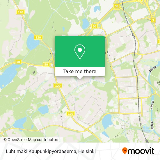 Luhtimäki Kaupunkipyöräasema map