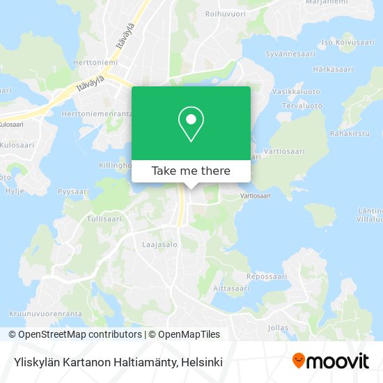 Yliskylän Kartanon Haltiamänty map
