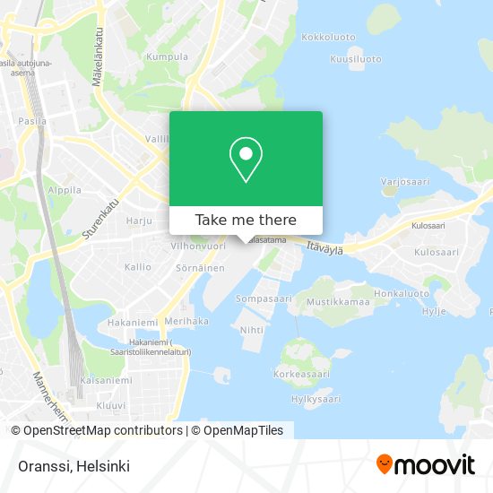 How to get to Oranssi in Helsinki by Bus, Metro or Train?