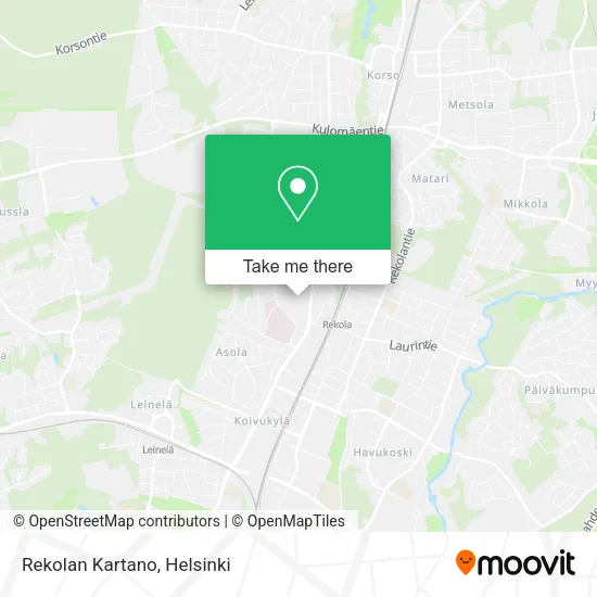 Rekolan Kartano map