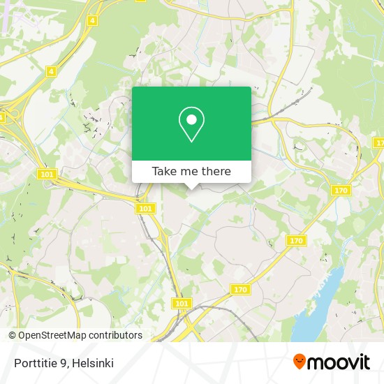 Porttitie 9 map