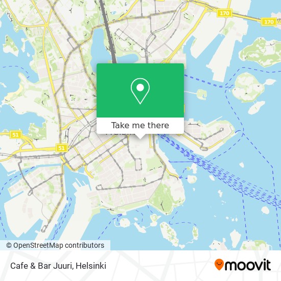 Cafe & Bar Juuri map