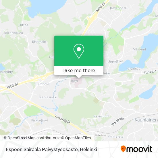 Espoon Sairaala Päivystysosasto map