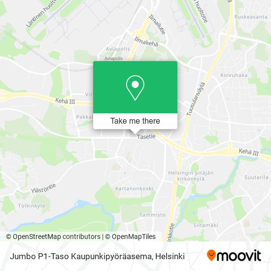 Jumbo P1-Taso Kaupunkipyöräasema map