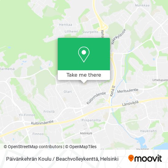 Päivänkehrän Koulu / Beachvolleykenttä map