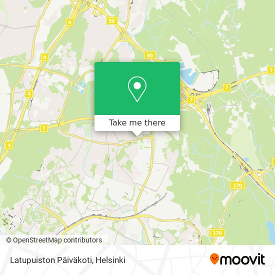 Latupuiston Päiväkoti map