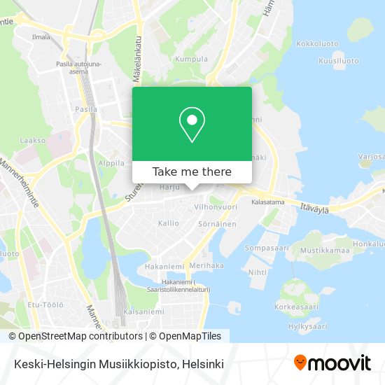 Keski-Helsingin Musiikkiopisto map