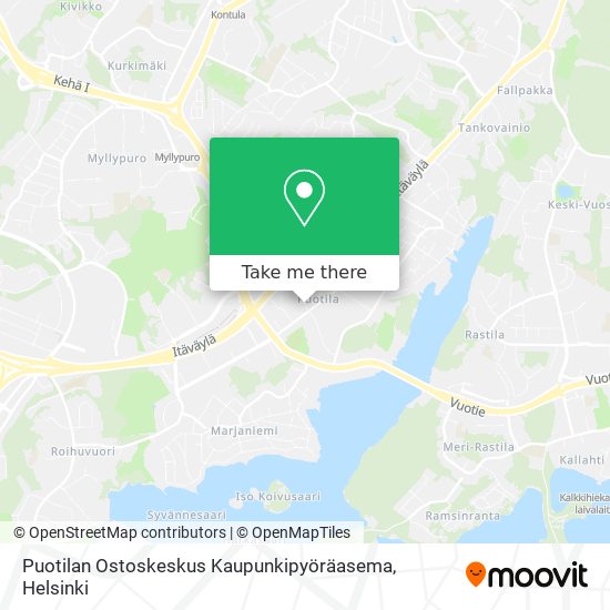 Puotilan Ostoskeskus Kaupunkipyöräasema map