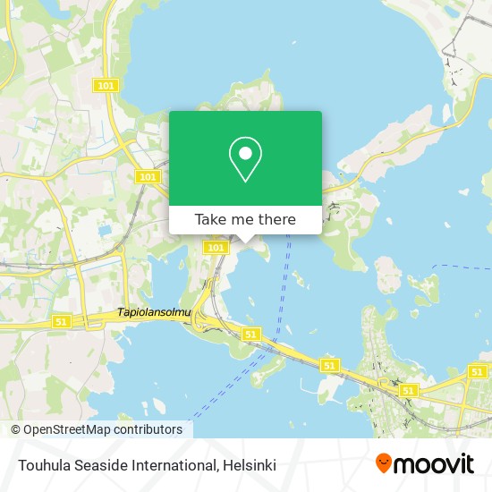 Touhula Seaside International map