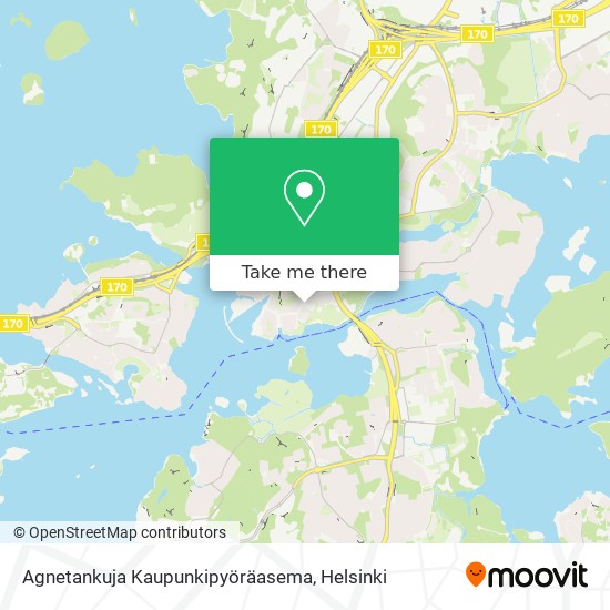 Agnetankuja Kaupunkipyöräasema map