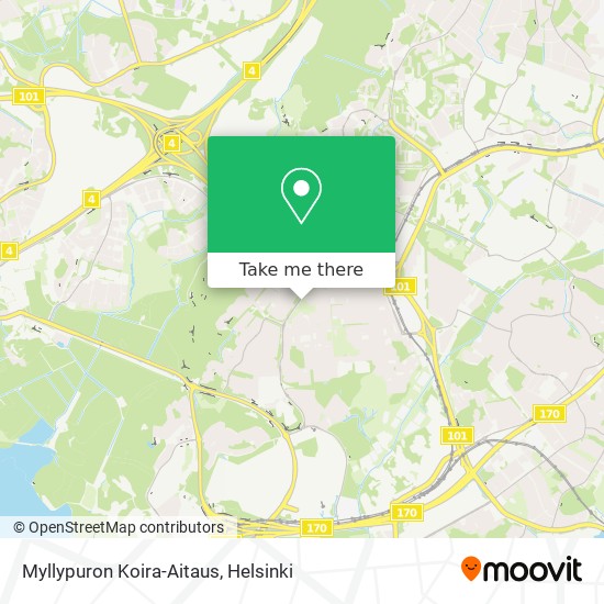 Myllypuron Koira-Aitaus map