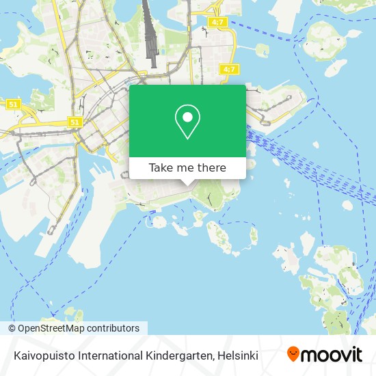 Kaivopuisto International Kindergarten map